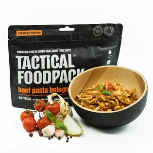 Tactical Foodpack® Beef pasta Bolognese dehydrated meal
