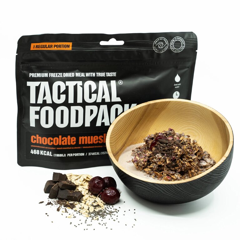 Tactical Foodpack® Chocolate muesli with cherries dehydrated meal