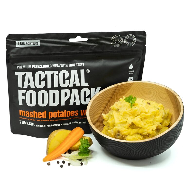 Tactical Foodpack® Mashed potatoes with chicken dehydrated meal