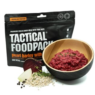 Tactical Foodpack® Pearl barley with beetroot dehydrated meal