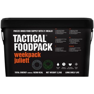 Tactical Foodpack® Weekpack Juliett emergency food pack