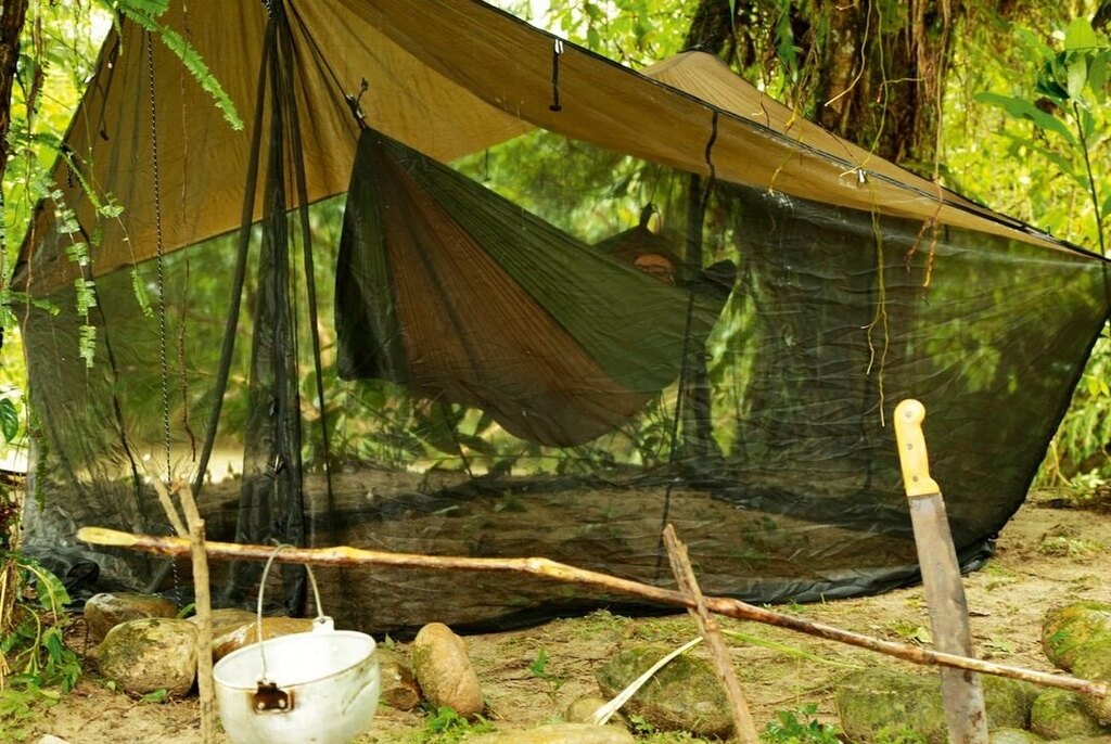 Tarp with mosquito net AMAZONAS®  Coyote