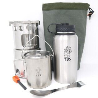TBS Outdoor® Wilderness Salamander Cook stainless steel kit