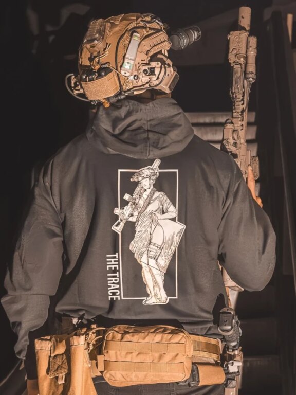 The Trace® Machinegunner Statue Sweatshirt