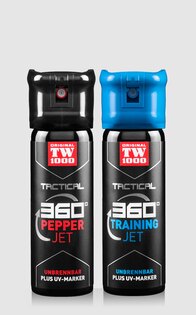 TW1000® Tactical Pepper Jet Spray Classic + Training Jet / 2×45 ml