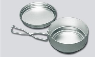 Two-piece aluminum cookware (mess kit) ALB®