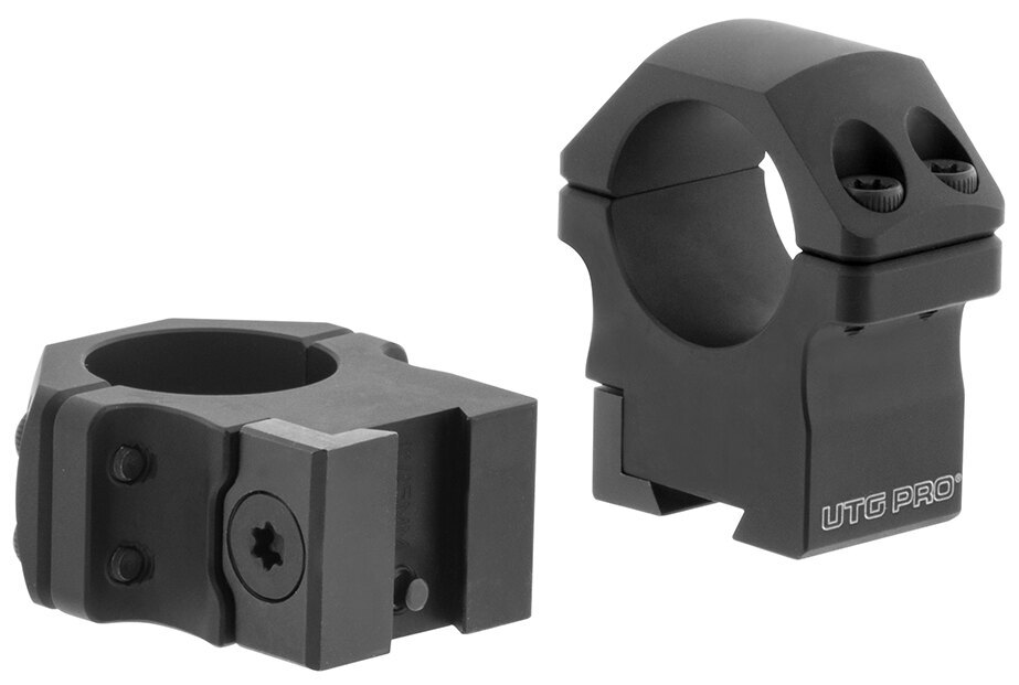 UTG PRO® P.O.I® mounting rings Medium Profile 1.1" / 25.4 mm tube
