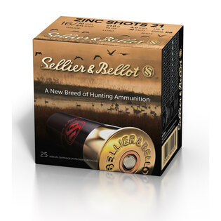 Zinc Shots Sellier & Bellot® / 16/70 / 21 gr / 25 pcs